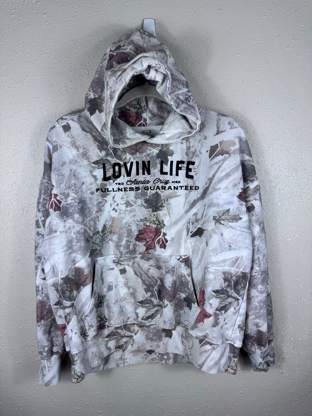 Lovin Life Camo Hoodie Womens Size Small